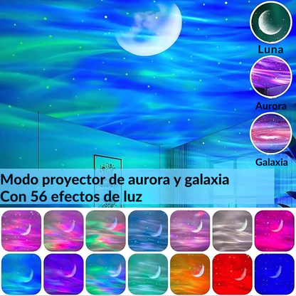 Proyector astronauta con altavoz bluetooth